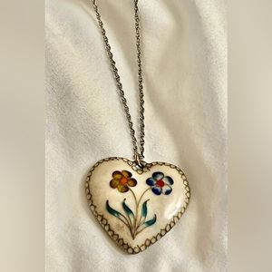 Butterfly/ Flower Reversible Necklace